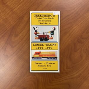 Greenberg's Pocket Price Guide to Lionel Trains 1901-1991