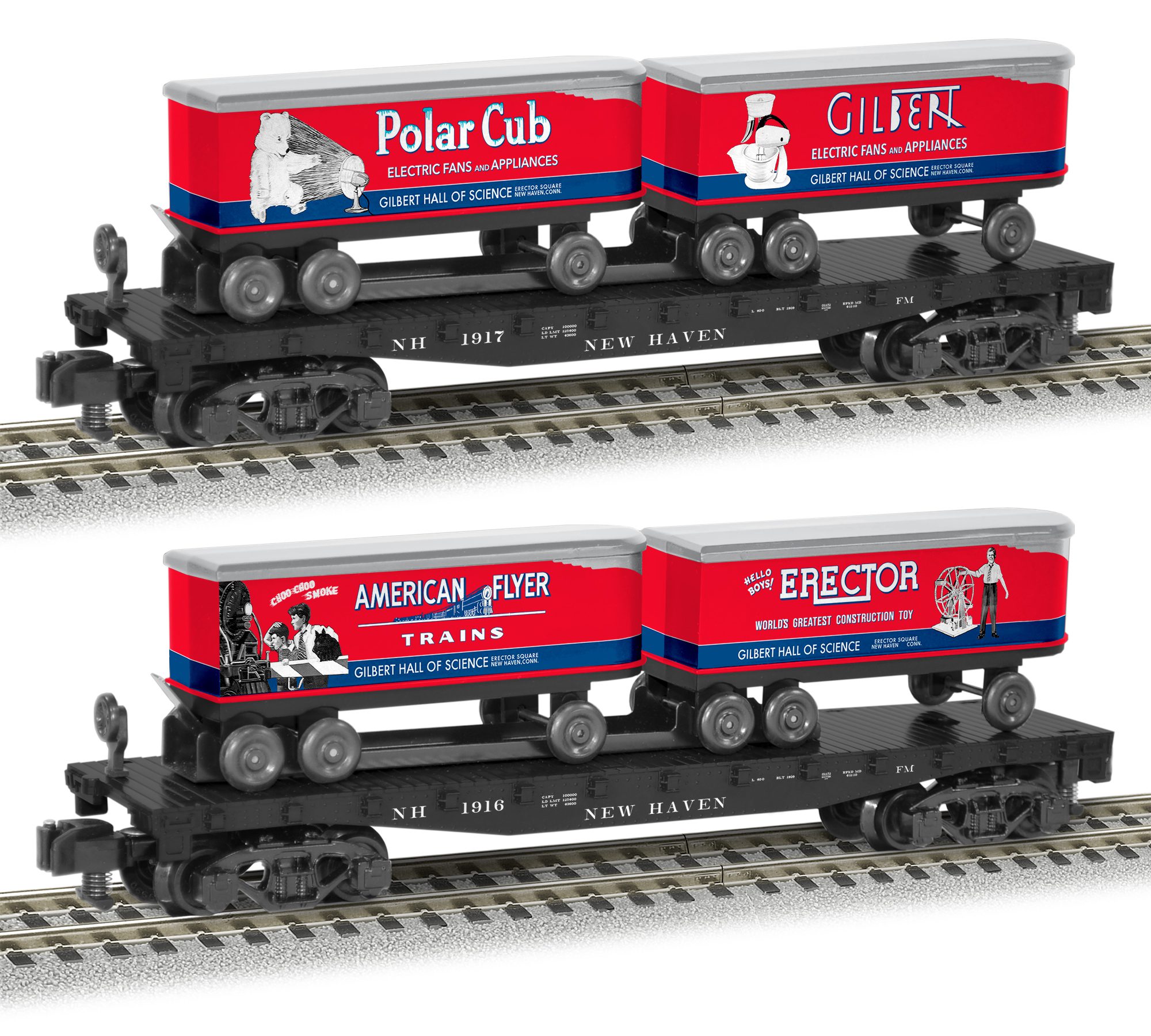 InStock American Flyer S Gauge AC Gilbert TOFC Set